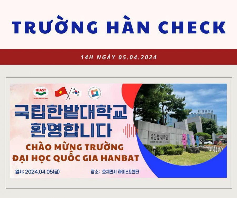 Gặp gỡ trường ĐHQG Hanbat cùng Du học Hàn Quốc Hiast 