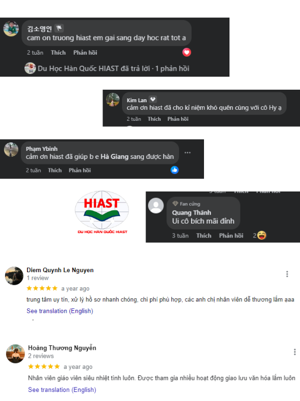 review du học hiast