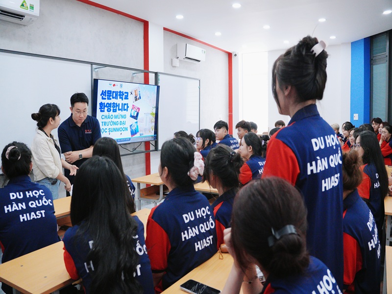 Trường Đại Học Sunmoon đến thăm Du Học Hiast 22.7.2025