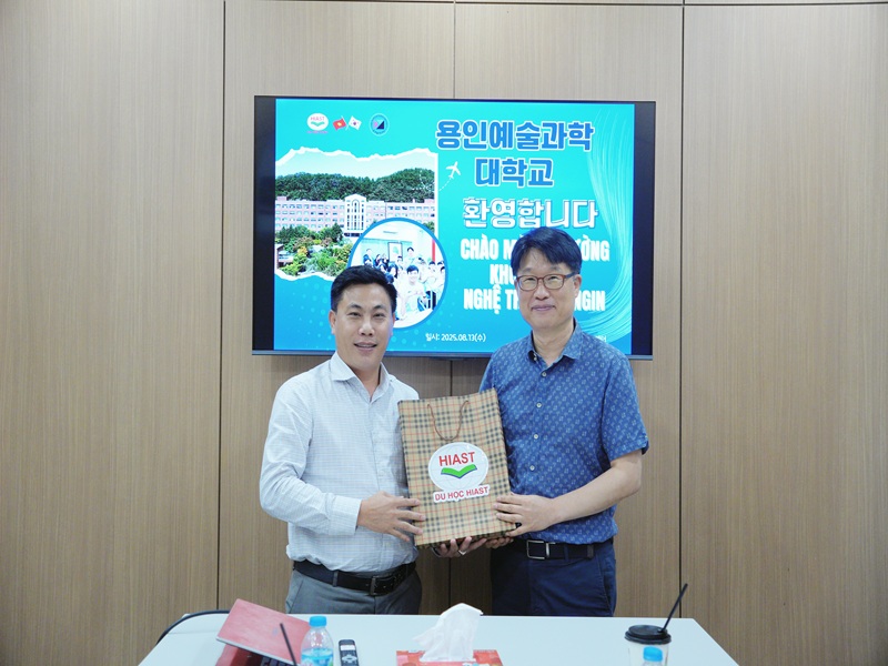 Trường Khoa học Nghệ thuật Yongin Gặp Gỡ học viên Hiast tháng 8.2025