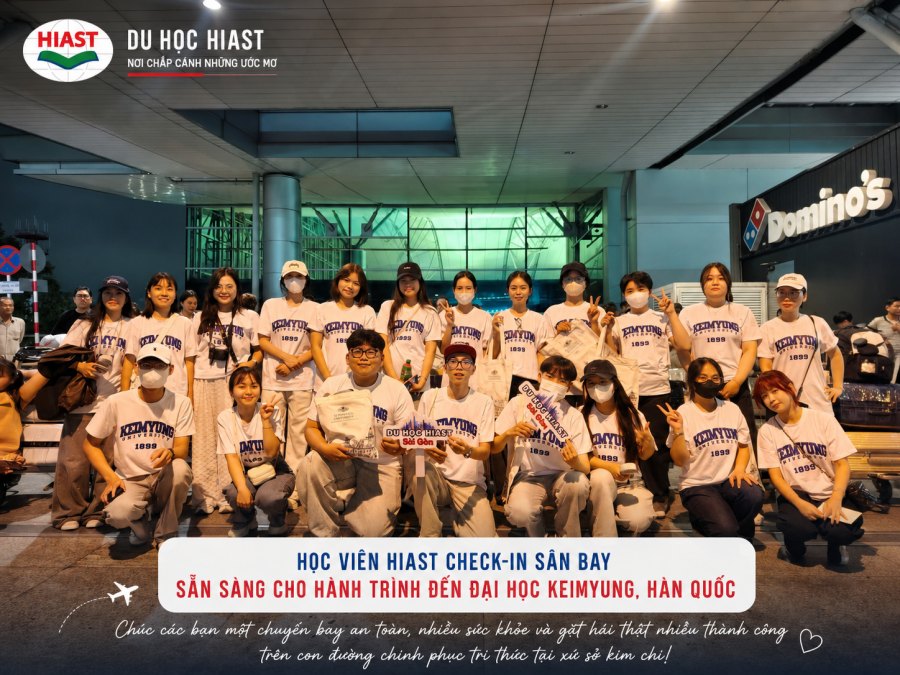 Học Viên HIAST Chính Thức Khởi Hành Đến Keimyung University