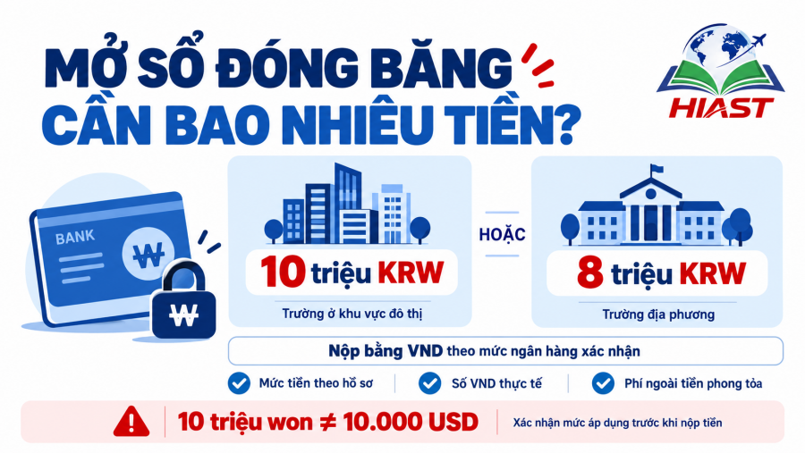 Nên chọn Shinhan hay Woori để mở sổ đóng băng du học Hàn Quốc?