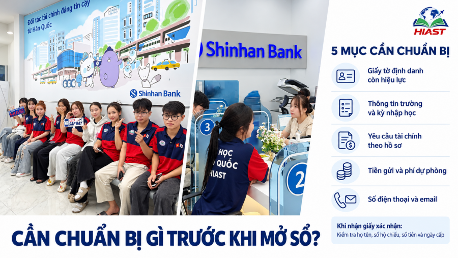 Nên chọn Shinhan hay Woori để mở sổ đóng băng du học Hàn Quốc?