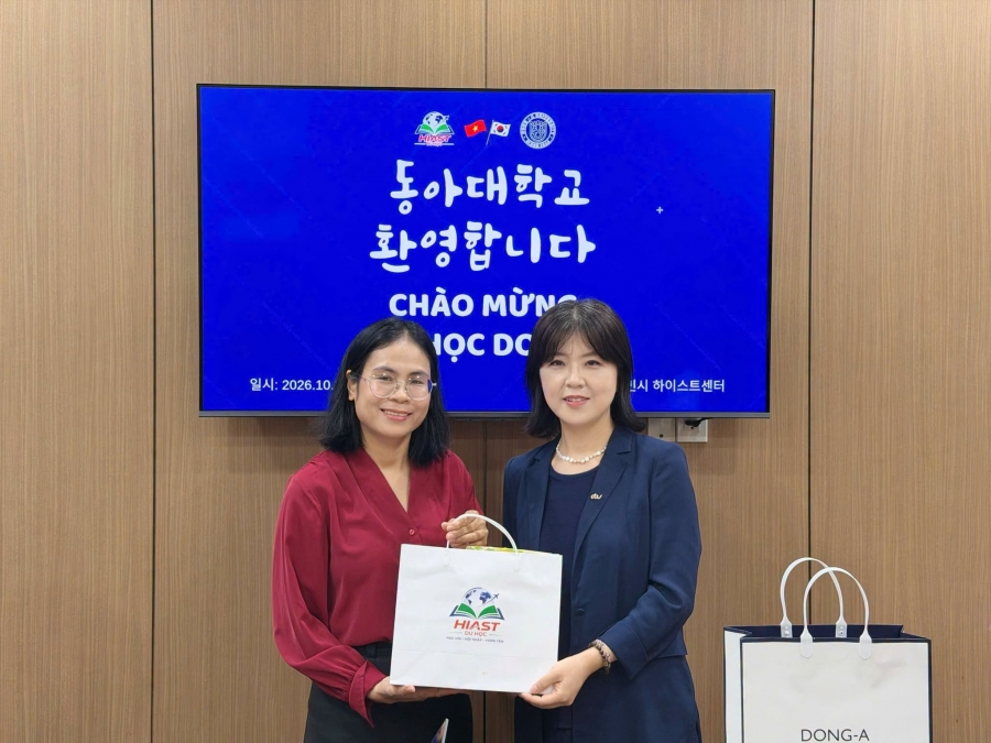 HIAST đón đại diện Đại học Dong-A đến thăm và giao lưu ngày 20/10/2026