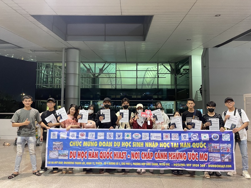 Sinh viên Du học Hàn Quốc Hiast nhập cảnh ngày 24.11.2023