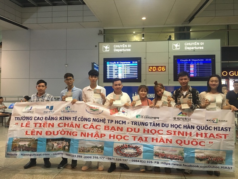 Du học Hiast tiễn học viên nhập học Đại học Songwon Hàn Quốc Tháng 12/2019