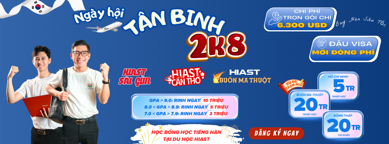 Ưu đãi tuyển sinh Du Học Hiast 2026 